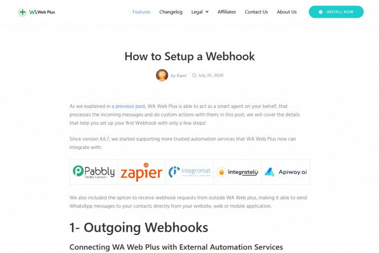 Wa Web Webhook